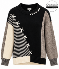 Load image into Gallery viewer, FOIL WARM INTENTIONS JUMPER - BLACK MIX