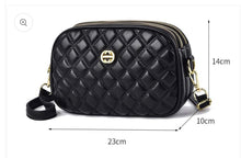 Load image into Gallery viewer, BLACK DESIGNER INSPIRED QUILTED BAG (L09)