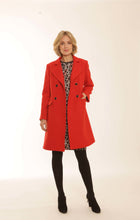 Load image into Gallery viewer, POMODORO 22359 WOOL BLEND COAT - RED
