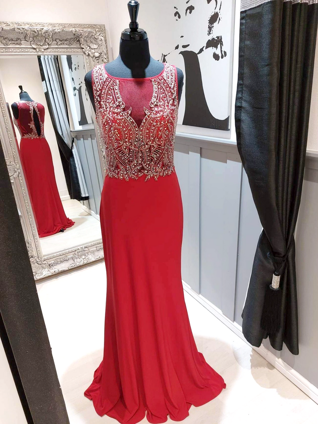 PROM FROCKS 9306 RED PROM GOWN