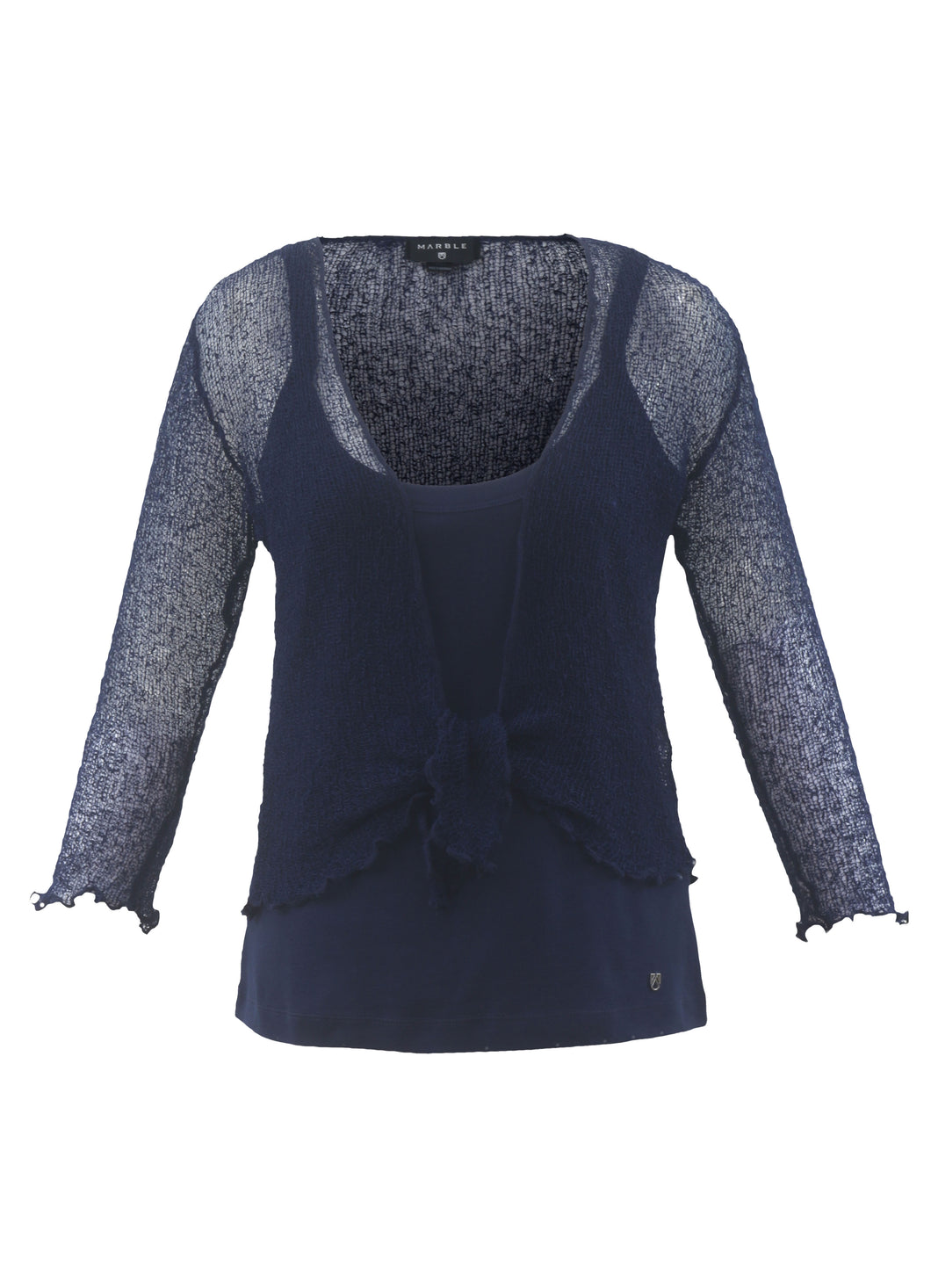 MARBLE 1531 CARDIGAN COL 103 - NAVY