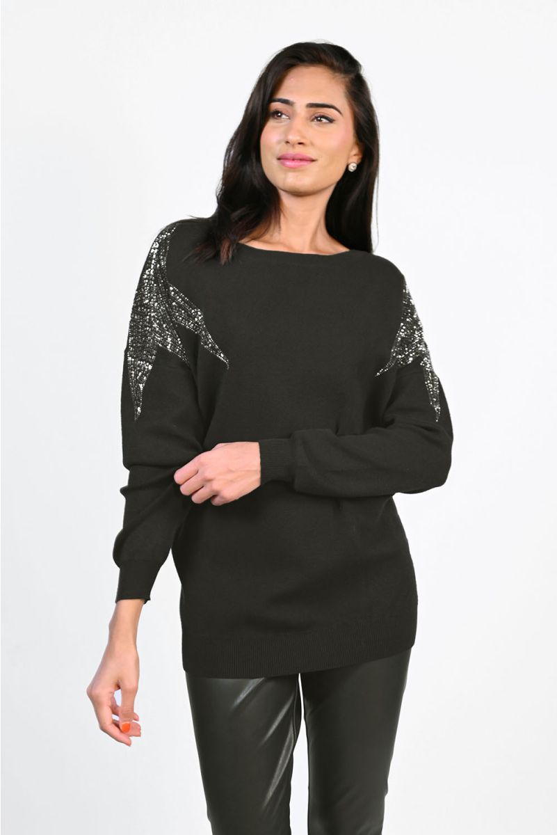 FRANK LYMAN 223410U BLACK JUMPER