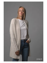 Load image into Gallery viewer, SIMPLE WOOL BLEND CARDIGAN IN CREAM STYLE 259829
