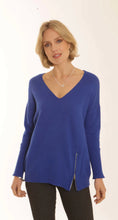 Load image into Gallery viewer, POMODORO 22351 ELECTRIC BLUE SIDE ZIP JUMPER
