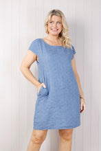 Load image into Gallery viewer, Goose Island Linen Dress - Denim

