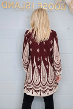 Load image into Gallery viewer, AZTEC PAISLEY TUNIC - WINE
