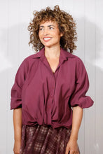 Load image into Gallery viewer, FRENCH TUCK SHIRT - BERRY
