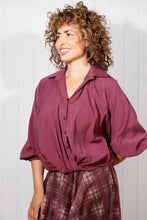Load image into Gallery viewer, FRENCH TUCK SHIRT - BERRY
