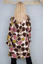 Load image into Gallery viewer, ABSTRACT PEBBLE TUNIC - CHOCOLATE
