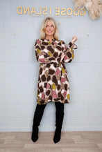 Load image into Gallery viewer, ABSTRACT PEBBLE TUNIC - CHOCOLATE
