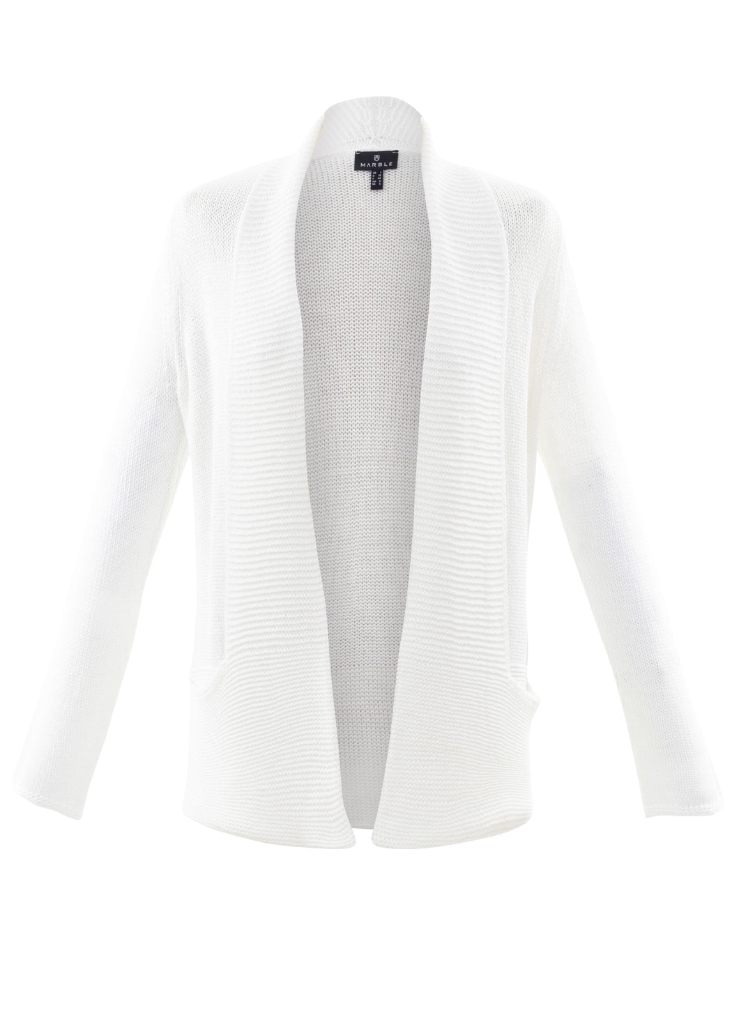 MARBLE CARDIGAN STYLE 6512 COL 102 WHITE