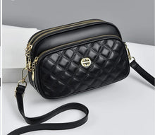 Load image into Gallery viewer, BLACK DESIGNER INSPIRED QUILTED BAG (L09)
