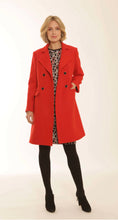 Load image into Gallery viewer, POMODORO 22359 WOOL BLEND COAT - RED
