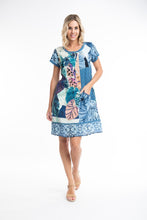 Load image into Gallery viewer, ORIENTIQUE 21067 AGIOS PATCH PRINT DRESS
