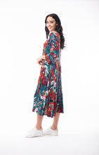 Load image into Gallery viewer, ORIENTIQUE 2181 APOLLO GODET 3/4 SLEEVE DRESS
