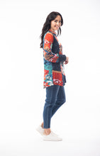 Load image into Gallery viewer, ORIENTIQUE 2248 APOLLO ASYMMETRIC PRINT TUNIC
