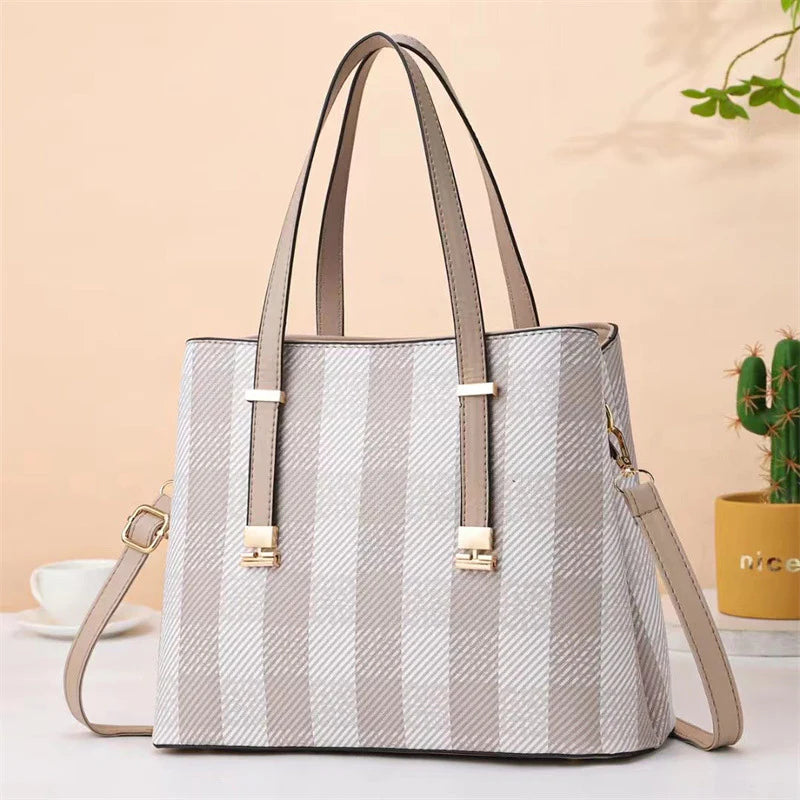 GESSY 17039 HANDBAG TOTE BAG - KHAKI