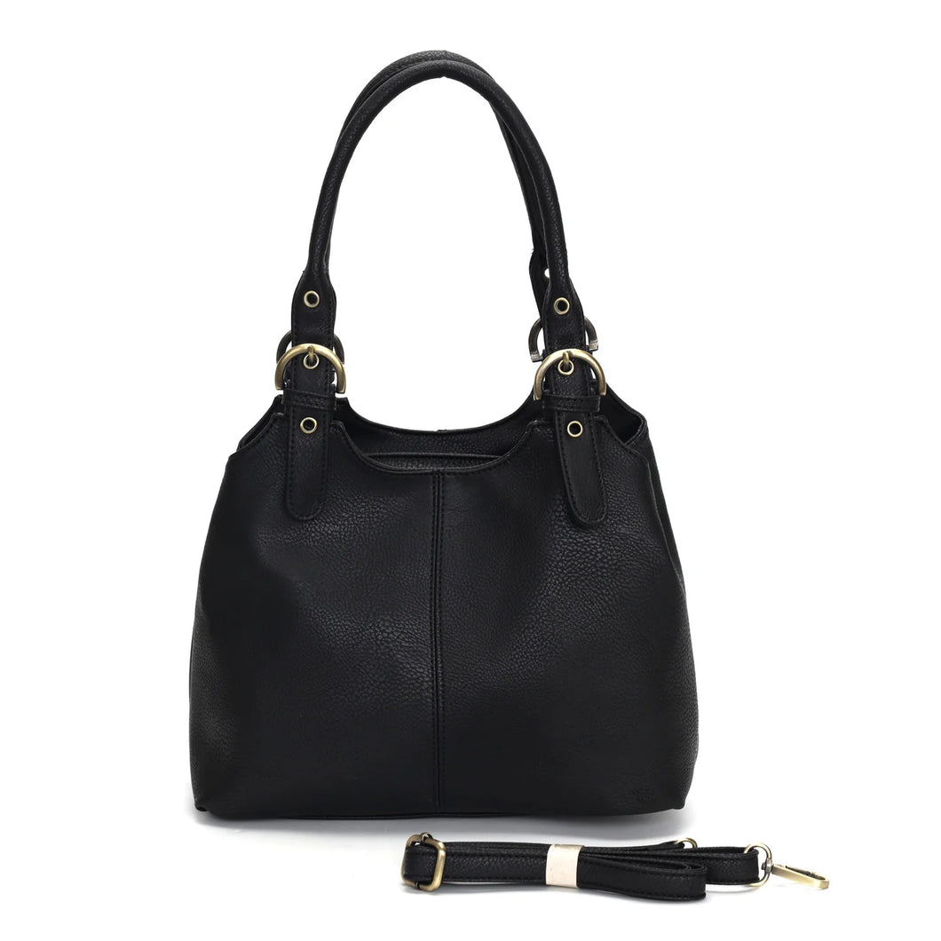 GESSY A33622 HANDBAG - BLACK