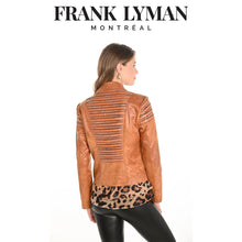Load image into Gallery viewer, Frank Lyman Leatherette Jacket 253817 - Burnt Orange
