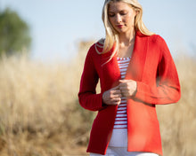Load image into Gallery viewer, MARBLE CARDIGAN STYLE 6512 COL 109 RED
