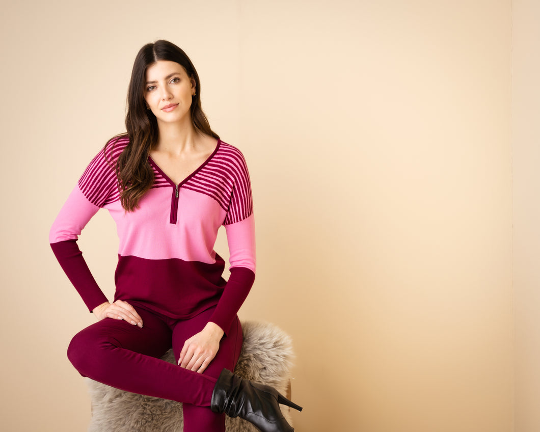 MARBLE FASHIONS 6715 SWEATER COLOUR 207 - LIGHT PINK