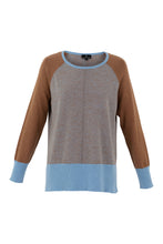 Load image into Gallery viewer, MARBLE FASHIONS 7211 SWEATER WITH SCARF COLOUR 213 - POWDER BLUE
