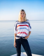 Load image into Gallery viewer, MARBLE 7462 STRIPE SWEATER COLOUR 103 NAVY
