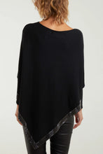 Load image into Gallery viewer, NOVA DIAMANTE HEM ASYMMETRIC PONCHO
