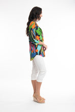 Load image into Gallery viewer, ORIENTIQUE 9227 NICOSSA PLEATED PRINT TOP
