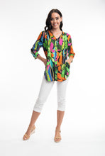 Load image into Gallery viewer, ORIENTIQUE 9227 NICOSSA PLEATED PRINT TOP
