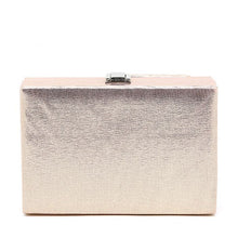 Load image into Gallery viewer, PEACH 102 SHIMMERY LARGE BOW CLUTCH BAG - GOLD
