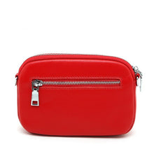 Load image into Gallery viewer, PEACH 8801 CRYSTAL LEATHER BEE BAG - RED

