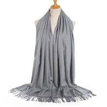 Load image into Gallery viewer, PEACH A001 AUTUMN PASHMINA - SILVER
