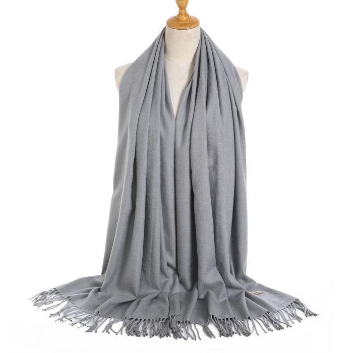 PEACH A001 AUTUMN PASHMINA - SILVER