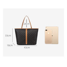 Load image into Gallery viewer, PEACH C1168 CHOCOLATE BROWN TOTE BAG
