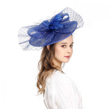 Load image into Gallery viewer, PEACH L001 FASCINATOR - ROYAL BLUE

