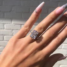 Load image into Gallery viewer, PEACH RIN029 LARGE RECTANGLE DIAMOND RING
