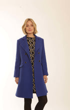Load image into Gallery viewer, POMODORO 22359 WOOL BLEND COAT - ELECTRIC BLUE
