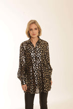 Load image into Gallery viewer, POMODORO 82358 LEOPARD SHIRT COLOUR A/S
