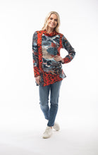 Load image into Gallery viewer, ORIENTIQUE 2274 POSEIDON ASYMMETRIC PRINT TUNIC
