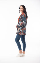 Load image into Gallery viewer, ORIENTIQUE 2277 POSEIDON REVERSIBLE PRINT COAT
