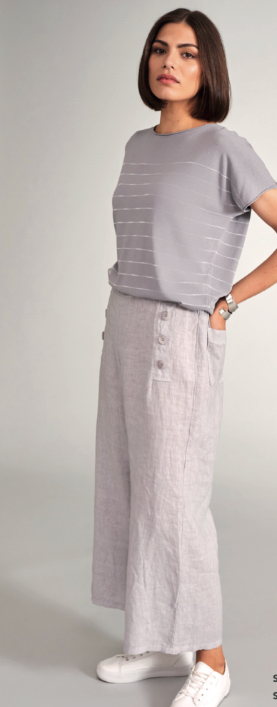 PERUZZI 144 BUTTON LINEN TROUSERS COL 81