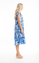 Load image into Gallery viewer, ORIENTIQUE HAYMAN BLUE 40064 POCKET DRESS
