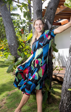 Load image into Gallery viewer, ORIENTIQUE SEYCHELLES91009 GODET DRESS
