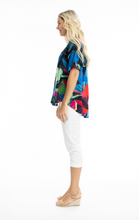 Load image into Gallery viewer, ORIENTIQUE SEYCHELLES9236 FRILL TOP
