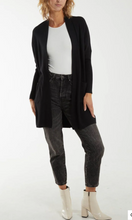 Load image into Gallery viewer, NOVA POCKED DETAIL CARDIGAN - BLACK
