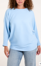 Load image into Gallery viewer, NOVA SLANT NECK JUMPER - LIGHT BLUE
