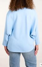Load image into Gallery viewer, NOVA SLANT NECK JUMPER - LIGHT BLUE
