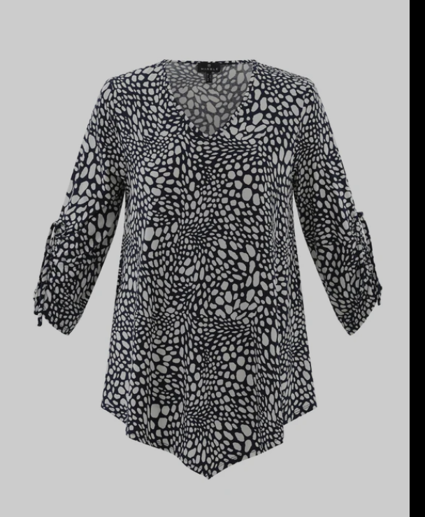 MARBLE FASHIONS 7937 TUNIC COLOUR 103 NAVY