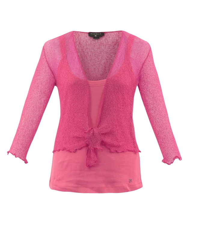 MARBLE 1531 CARDIGAN COL 194 - PINK